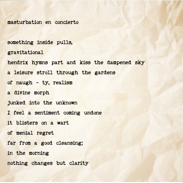 masturbation en concierto